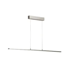 LED-Hängelampe Marlo, aluminium, Länge 140 cm, CCT, Touchdim