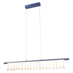 LED-Hängelampe Nobilis, dimmbar, dunkelgrau