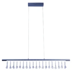LED-Hängelampe Nobilis, dimmbar, dunkelgrau