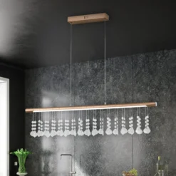 LED-Hängelampe Nobilis, dimmbar, nickel satin