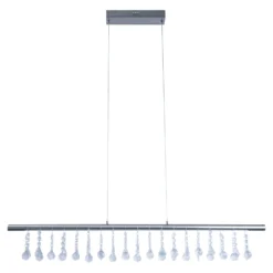 LED-Hängelampe Nobilis, dimmbar, nickel satin
