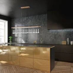 LED-Hängelampe Nobilis, dimmbar, nickel satin