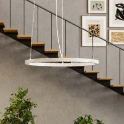 LED-Hängelampe PERFORA PRO L, Ø 91 cm, weiß DALI up/down CCT