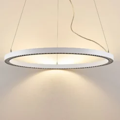 LED-Hängelampe PERFORA PRO L, Ø 91 cm, weiß DALI up/down CCT