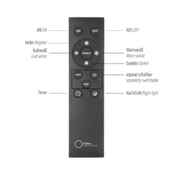 LED-Hängelampe PURE Clipse, grau, Länge 110 cm, CCT, 6-flg.