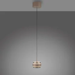 LED-Hängelampe PURE Falling Rings, bronze Ø 13 cm, CCT