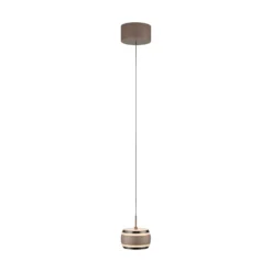 LED-Hängelampe PURE Falling Rings, bronze Ø 13 cm, CCT