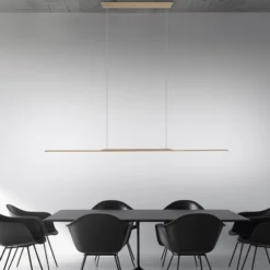 LED-Hängelampe PURE Surface, bronze 125 cm Aluminium 3.000 K