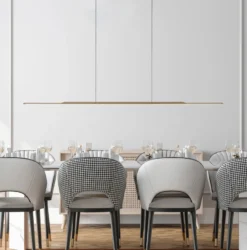 LED-Hängelampe PURE Surface, bronze 160 cm Aluminium 3.000 K