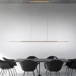 LED-Hängelampe PURE Surface, bronze 160 cm Aluminium 3.000 K