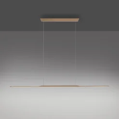 LED-Hängelampe PURE Surface, bronze 160 cm Aluminium 3.000 K