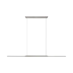 LED-Hängelampe PURE Surface, grau, 160 cm, Aluminium 3.000 K