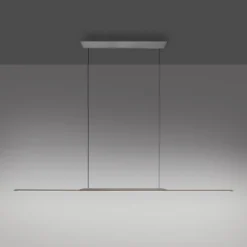 LED-Hängelampe PURE Surface, grau, 160 cm, Aluminium 3.000 K