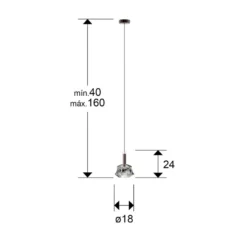 LED-Hängelampe Scarlett, silberfarben, Ø 18 cm, Glas
