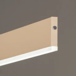 LED-Hängelampe Silvano, sand, Länge 115 cm, CCT, Touchdimmer