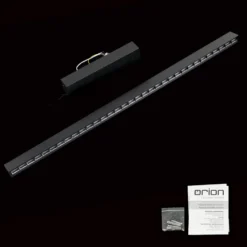 LED-Hängelampe Tara, schwarz, Länge 120 cm, Alu/Stahl