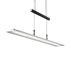 LED-Hängelampe Tick schwarz, Glas, dimmbar, höhenverstellbar