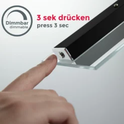 LED-Hängelampe Tick schwarz, Glas, dimmbar, höhenverstellbar