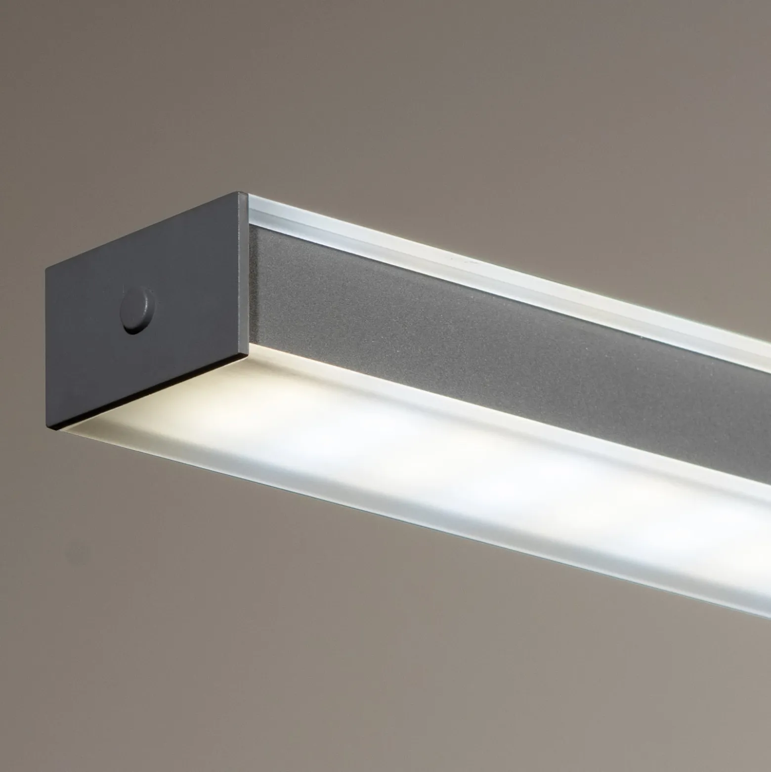 LED-Hängelampe Valeno, grau, Länge 115 cm, CCT, Touchdimmer