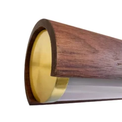 LED-Hängeleuchte Akeno, Holz, Metall, dimmbar, 3.000 K