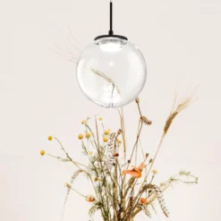 LED-Hängeleuchte Ariel, 1-flammig, Ø 15cm, Glas, Dimmer, CCT