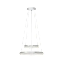 LED-Hängeleuchte Aurora, aluminium, Ø 30 cm, Aluminium, CCT
