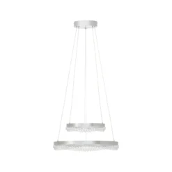 LED-Hängeleuchte Aurora, aluminium, Ø 30 cm, Aluminium, CCT