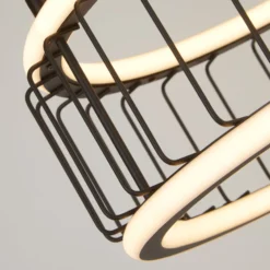 LED-Hängeleuchte Cage Ø 38cm