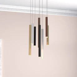 LED-Hängeleuchte Cala, 8-flammig, rund, Aluminium, Eisen