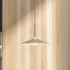 LED-Hängeleuchte Calice, grau, Ø 32 cm, höhenverstellbar