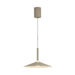 LED-Hängeleuchte Calice, grau, Ø 32 cm, höhenverstellbar