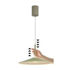 LED-Hängeleuchte Calice, grün, Ø 47,5 cm, höhenverstellbar