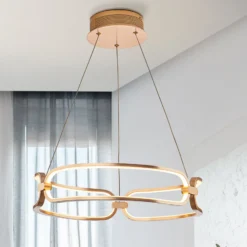 LED-Hängeleuchte Colette, dreiflammig, roségold