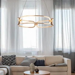 LED-Hängeleuchte Colette, dreiflammig, roségold