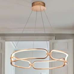 LED-Hängeleuchte Colette, roségold
