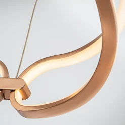 LED-Hängeleuchte Colette, roségold