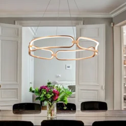 LED-Hängeleuchte Colette, roségold