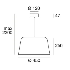 LED-Hängeleuchte Delfi_P, weiß, Ø 45 cm, Metall