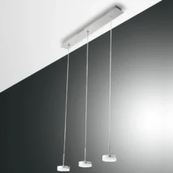 LED-Hängeleuchte Dunk, aluminium, 3-flammig, 3.000 K, Metall