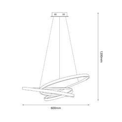LED-Hängeleuchte Empoli, Metall, schwarz, 4.000 K