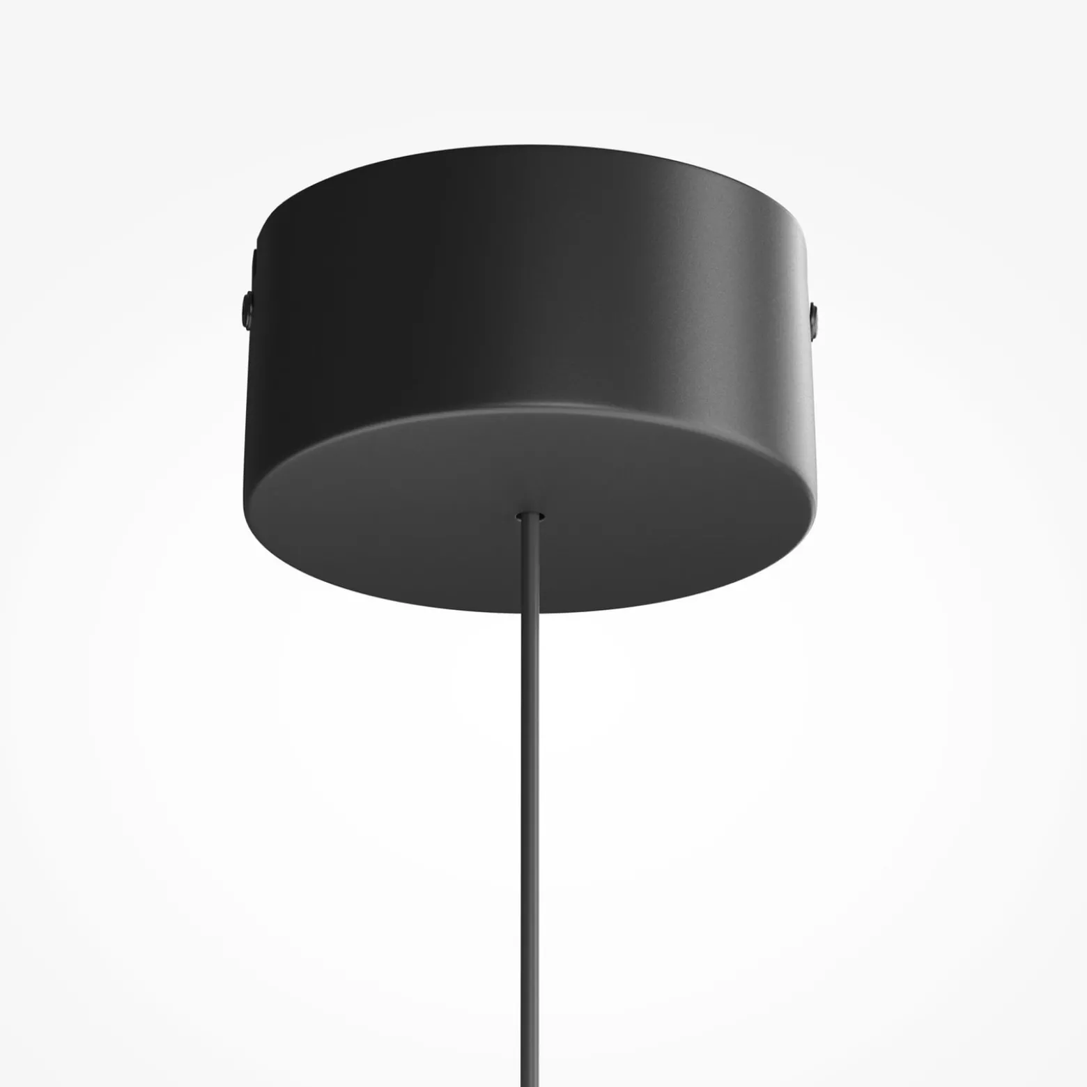 LED-Hängeleuchte FLOAT, grau/schwarz, Ø 20 cm, Glas/Metall