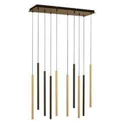 LED-Hängeleuchte Flute, dimmbar, 10-flammig