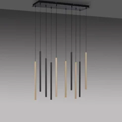 LED-Hängeleuchte Flute, dimmbar, 10-flammig
