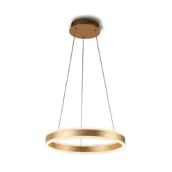 LED-Hängeleuchte Helia, goldfarben, Ø 50 cm, Metall