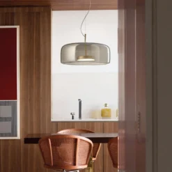 LED-Hängeleuchte Jube SP 1 G, grau, 3.000 K, DIM2