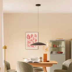 LED-Hängeleuchte LENTE, schwarz, Ø 40 cm, Metall, switchdim