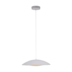 LED-Hängeleuchte LENTE, weiß, Ø 50 cm, Metall, switchdim