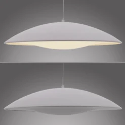 LED-Hängeleuchte LENTE, weiß, Ø 50 cm, Metall, switchdim