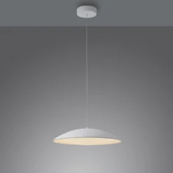 LED-Hängeleuchte LENTE, weiß, Ø 50 cm, Metall, switchdim