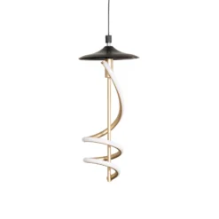 LED-Hängeleuchte Lilly, Glas, rauchgrau, Ø 28 cm, 4000 K